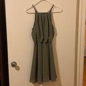 Olive green dress